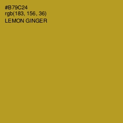 #B79C24 - Lemon Ginger Color Image